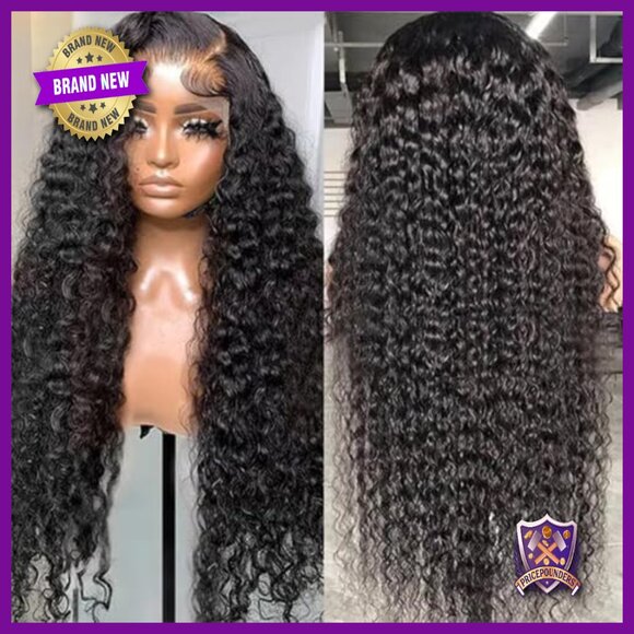 13x6 Deep Wave Lace Front Wig Human Hair 180% Density 26 Inch Pre Plucked main image 5